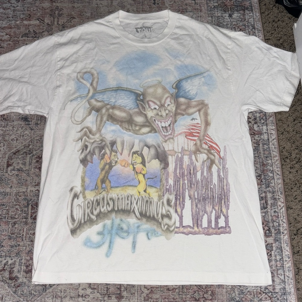 TRAVIS SCOTT 2023 tour shirt size large (NEVER WORN) OBO